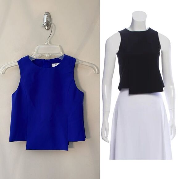 Milly Minis Other - Milly Minis Cady Seamed Top Size 8 Sapphire Blue New with Tags